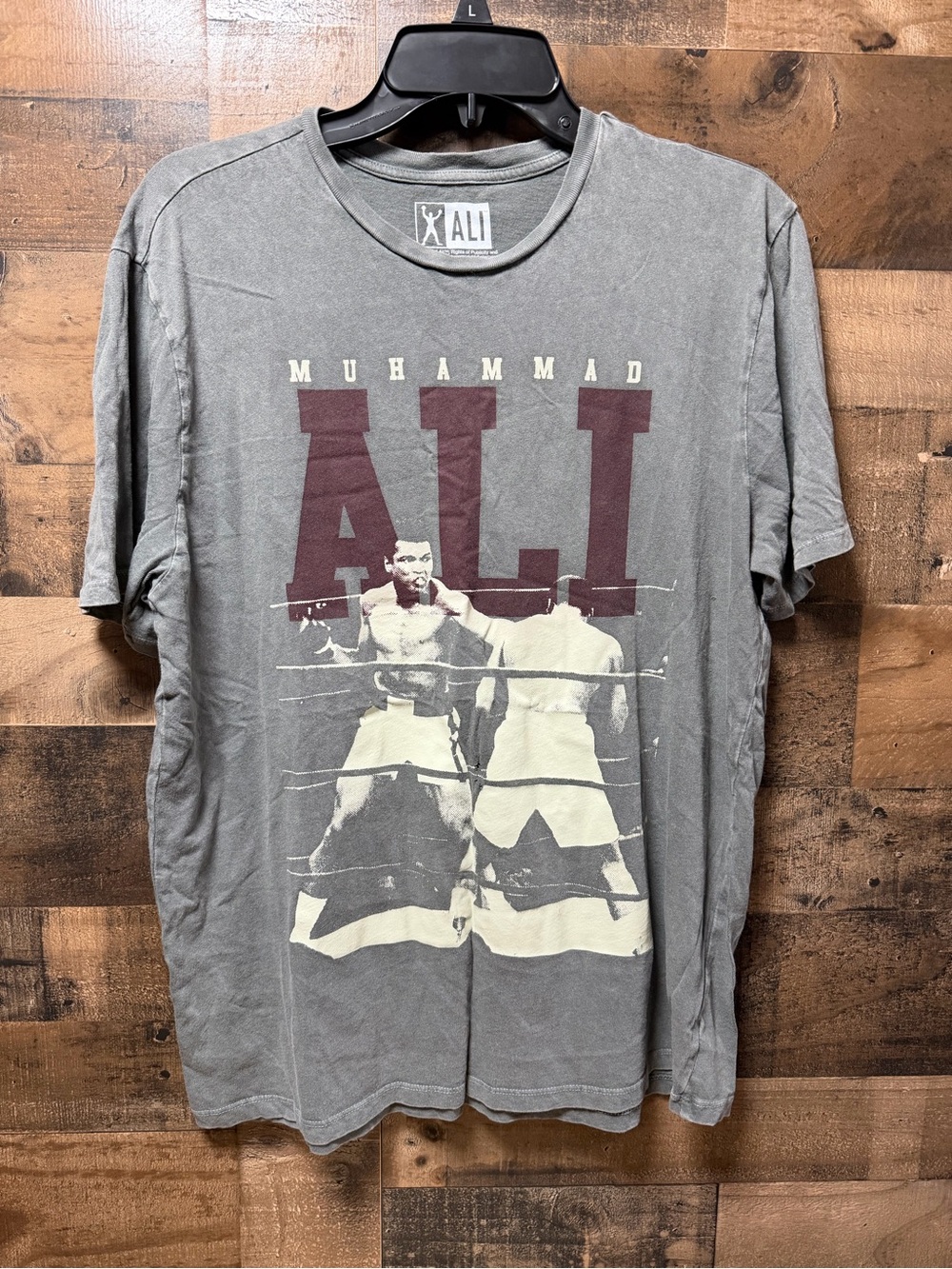 Muhammad Ali T Shirt Mens M Gray Boxing Photo Graphic Hybrid Apparel 2023